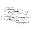 Loved You A Thousand Years - Dana Decals