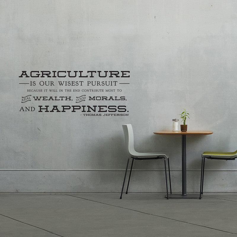 Jefferson Agriculture Quote - Dana Decals