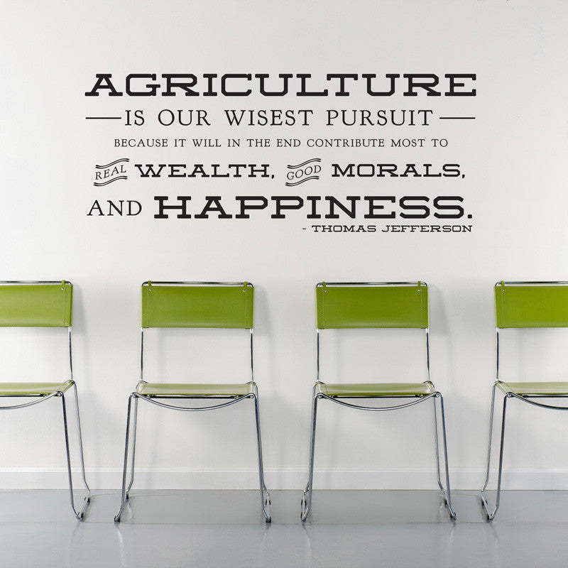 Jefferson Agriculture Quote - Dana Decals