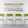 Jefferson Agriculture Quote - Dana Decals