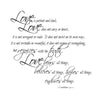 1 Corinthians Love Verse Quote - Dana Decals