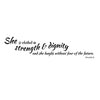 Strength & Dignity Proverbs 31 Quote - Dana Decals