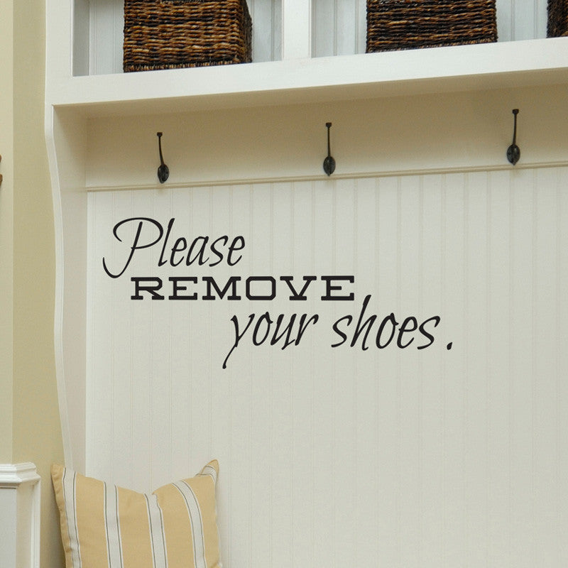 Remove Your Shoes - Dana Decals