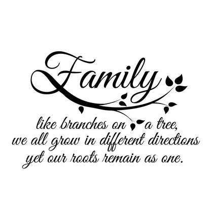 Family Roots Quote - Dana Decals