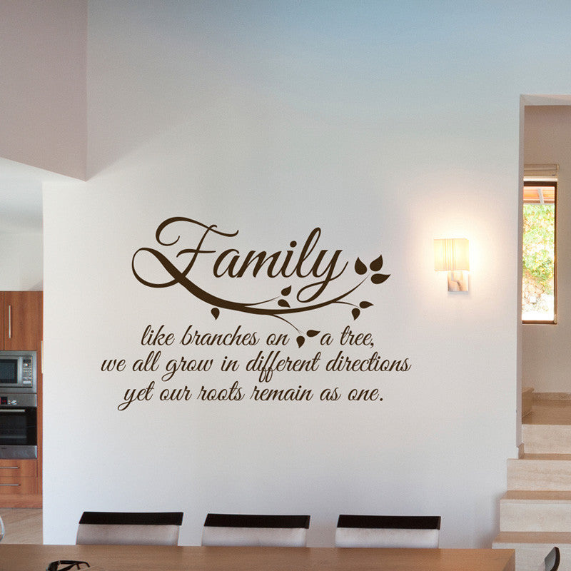 Family Roots Quote - Dana Decals