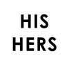 His and Hers Labels - Dana Decals