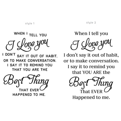 Best Thing Quote - Dana Decals