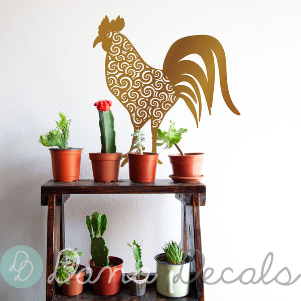 Patterned Rooster - Dana Decals