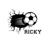 Personalized Soccer Ball Smashing - Dana Decals