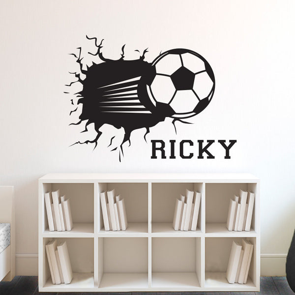 Personalized Soccer Ball Smashing - Dana Decals