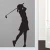 Girl Golfer Silhouette - Dana Decals