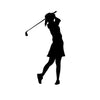 Girl Golfer Silhouette - Dana Decals