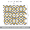 Art Deco Hexagon Pattern - Dana Decals