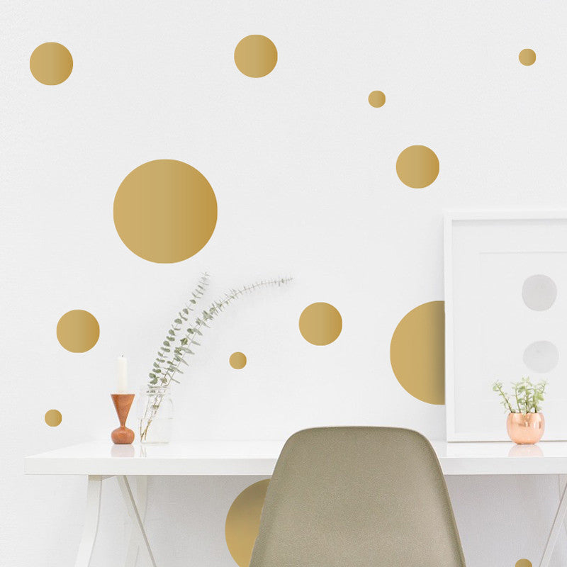 Multi-size Polka Dot Wall Pattern Decal, Single Color - Dana Decals