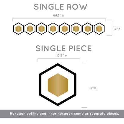 Art Deco Hexagon Pattern - Dana Decals