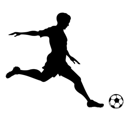 Boy Soccer Player Kicking - Dana Decals