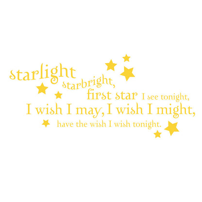 Starlight Starbright Quote - Dana Decals