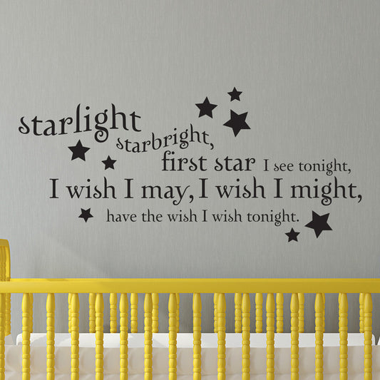 Starlight Starbright Quote - Dana Decals