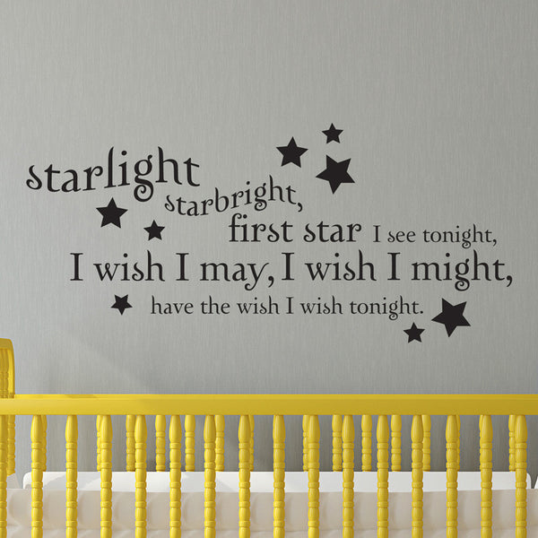 Starlight Starbright Quote - Dana Decals