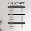 Custom Business Building Directory Sign - Dana Decals