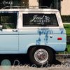 Assorted Just Married Decal Styles - Dana Decals