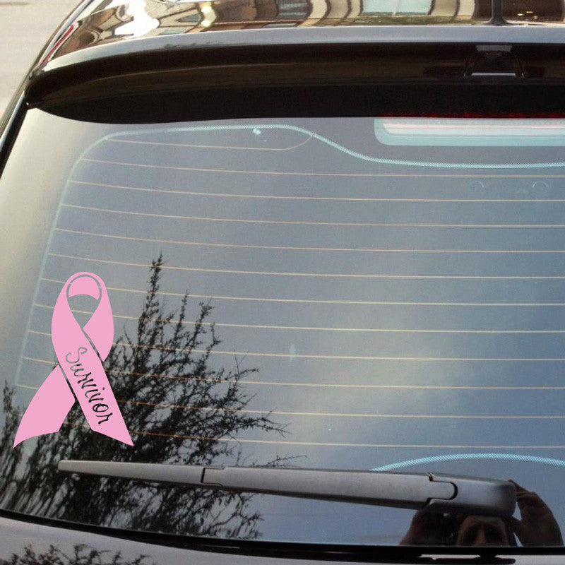 Pink Survivor Ribbon - Dana Decals