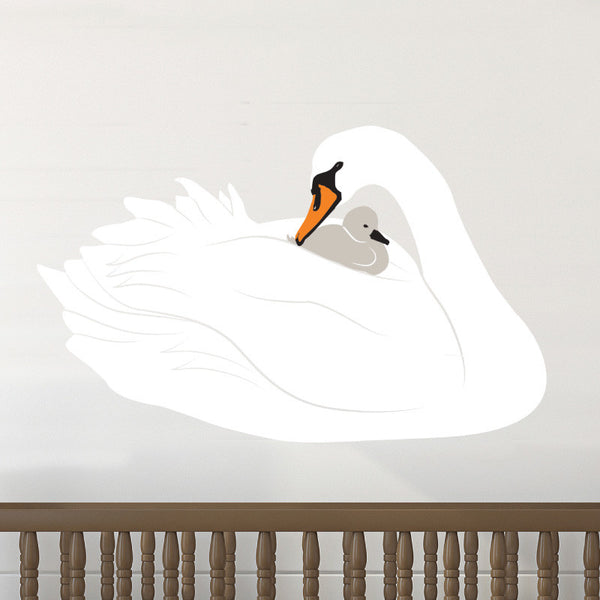 Mother and Baby Swan - Dana Decals