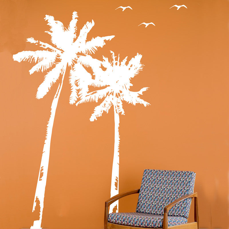 Palm Trees and Bird Flock - Dana Decals