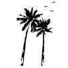 Palm Trees and Bird Flock - Dana Decals