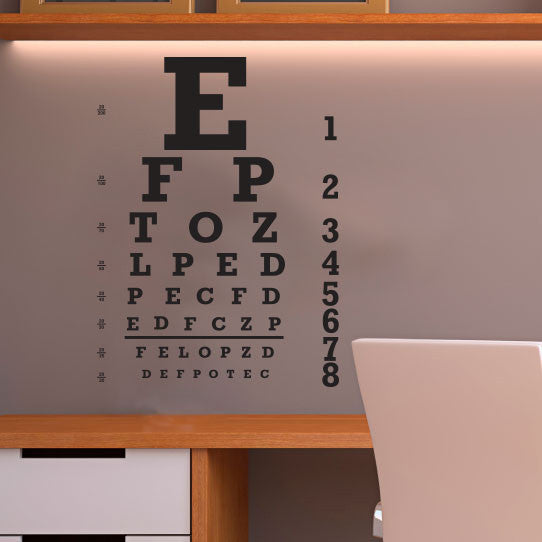 Eye Chart Poster - Dana Decals