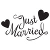 Just Married & Hearts - Dana Decals