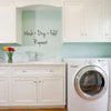 Wash Dry Fold Repeat Laundry Quote - Dana Decals