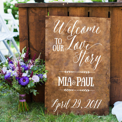 Welcome to Our Love Story - Dana Decals