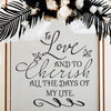 To Love and to Cherish Vow Quote - Dana Decals