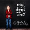 Reach for The Stars Quote and Space Scene - Dana Decals