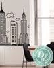 Doodled New York City Skyline - Dana Decals