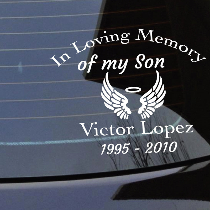 In Loving Memory Personalized Car Decal - Dana Decals