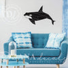 Modern Geometric Whale Decal - Dana Decals