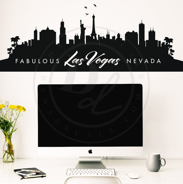 Simple Las Vegas Nevada Skyline - Dana Decals