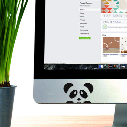 Little Peeking Panda Face - Dana Decals