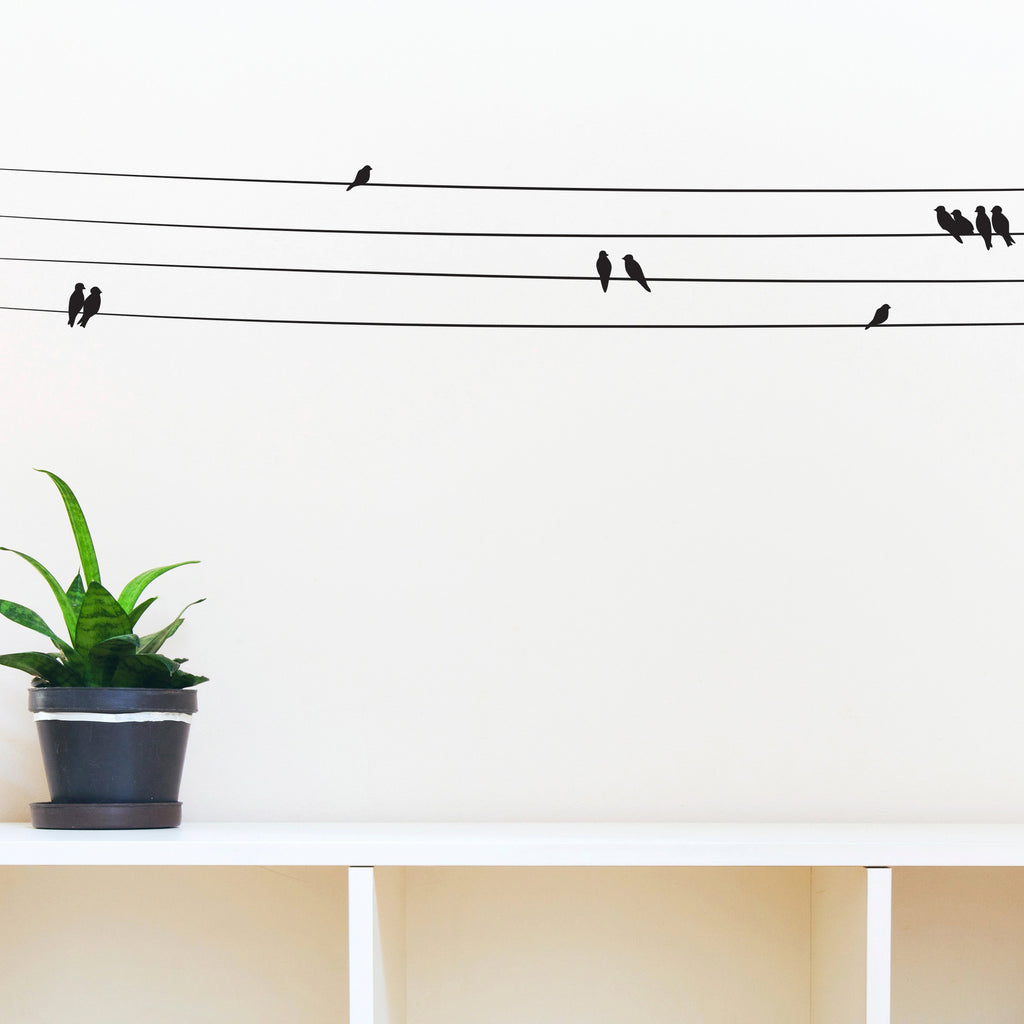 Birds on Powerlines - Dana Decals