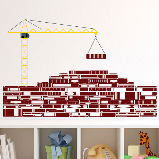 Book Bricks & Crane - Dana Decals