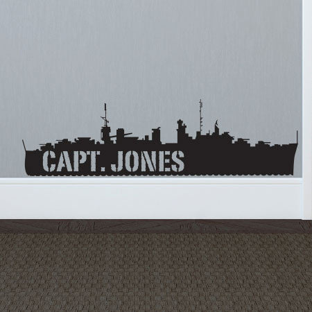 Personalized NAVY Ship - Dana Decals