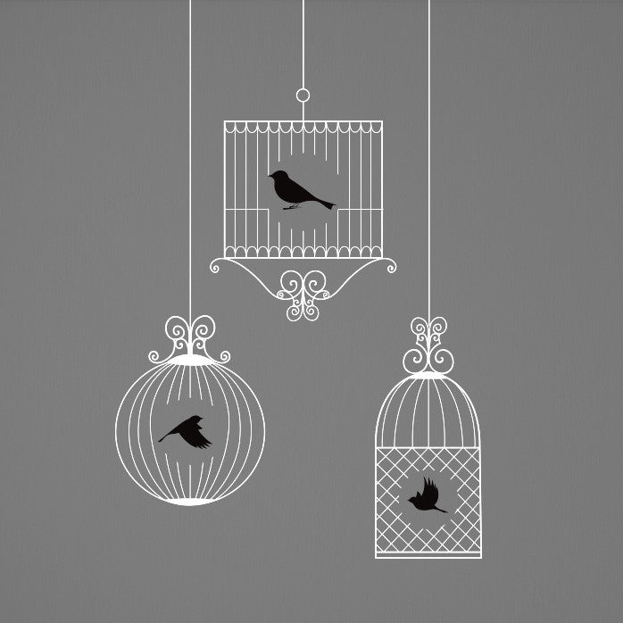 Ornamental Birds & Cages - Dana Decals