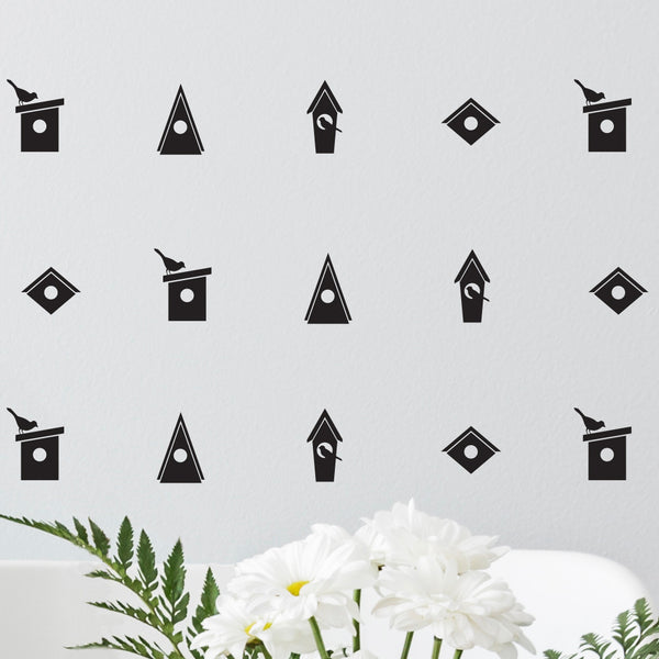 Birdhouses Icons Pattern - Dana Decals