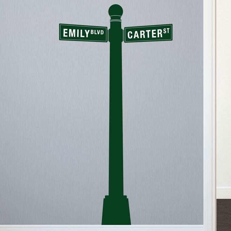 Personalized Street Post Sign - Dana Decals