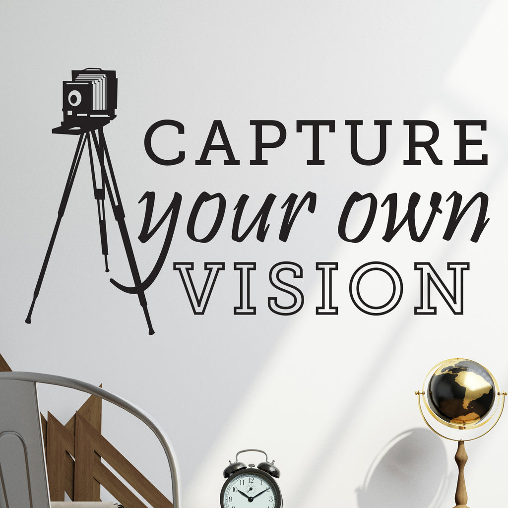 Capture Your Vision Vintage Camera Tripod - Dana Decals