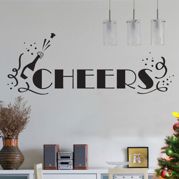 Cheers Champagne Confetti - Dana Decals