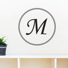 Modern Geometric Circle Monogram - Dana Decals