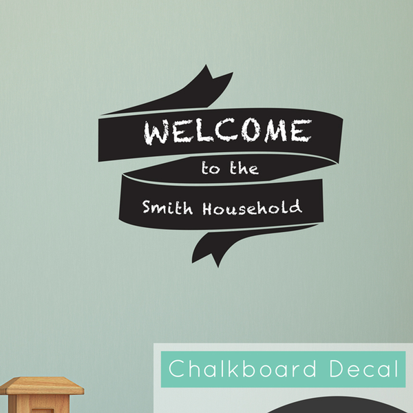 Chalkboard Banner Wall Sticker - Dana Decals